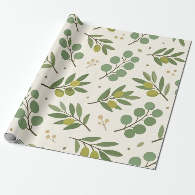 Papel de Embrulho Botânico (Desenrolado)
