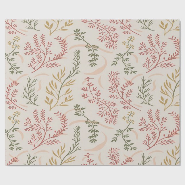 Papel de Embrulho Botânico de Flores Silvestres Mi (Aberto)