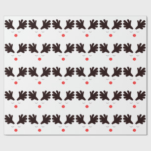 Papel de embrulho branco do Rudolph