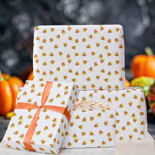 Papel de embrulho branco e laranja com padrão de C
