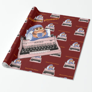 Papel de embrulho brilhante, Café de máquina de es