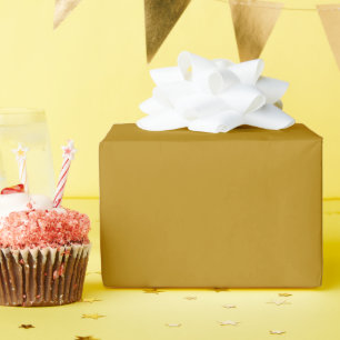 Papel de embrulho brilhante Dourado Escuro