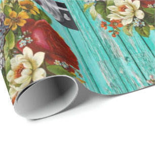 Papel de embrulho brilhante Fotografia Floral