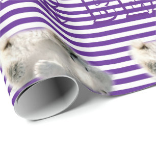 Papel de embrulho brilhante Urso Polar Amor