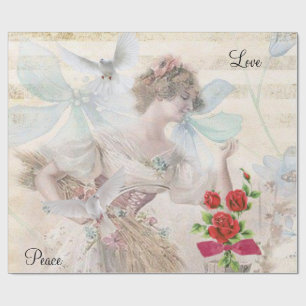 Papel de embrulho brilhante vitoriano