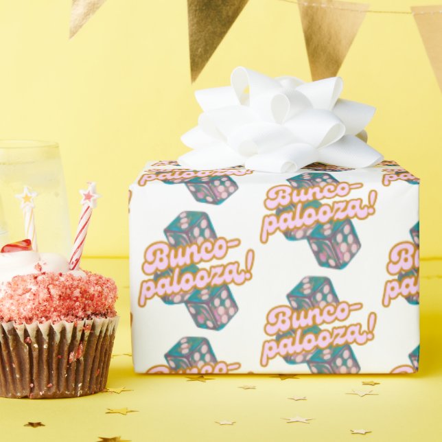 Papel de embrulho Bunco-palooza (Festa de aniversário)