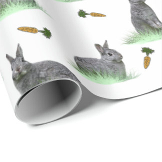Papel de embrulho Bunny Carrot Craze (escolha a co