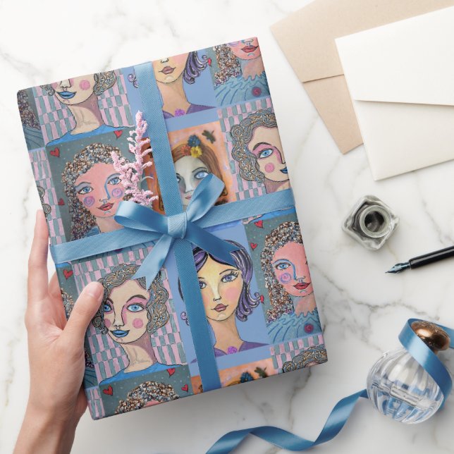 Papel de embrulho Caprichosas Mulheres (Presentear)