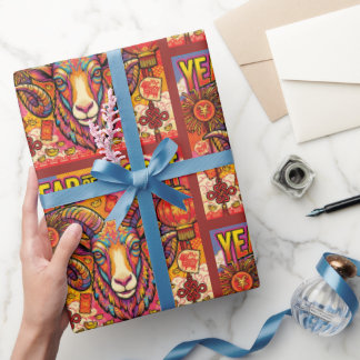 Papel de embrulho Capricórnio Ano do Bode 2027