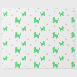 Papel de embrulho Cavalier – Presente verde minima