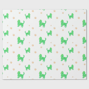 Papel de embrulho Cavalier – Presente verde minima