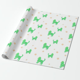 Papel de embrulho Cavalier – Presente verde minima
