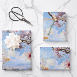 Papel de Embrulho Céu Flor de Cerejeira