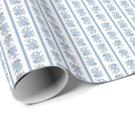 Papel de embrulho Chintz (azul claro)