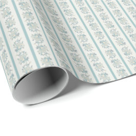 Papel de embrulho Chintz (hortelã pálido)