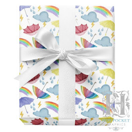 Papel de embrulho Chuvas de Arco-íris
