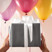 Papel de embrulho cinza carvão - Atemporal