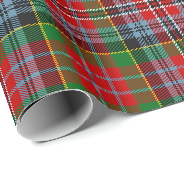 Papel de embrulho Clan MacPherson Tartan (Ponta do rolo)