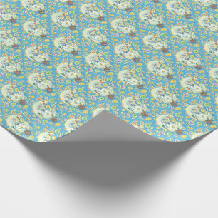 Papel de embrulho COELHINHO DE PÁSCOA SONHOS DE FE