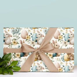Papel de embrulho Coelho & Ovos da Páscoa Vintage