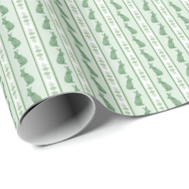 Papel de embrulho Coelhos e Hortênsias