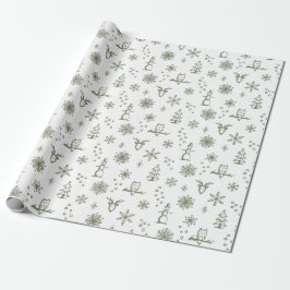 Papel de embrulho Coisas de Inverno - Neve + Salvi