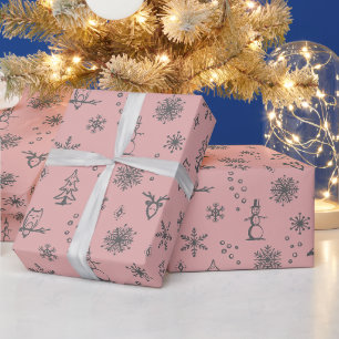 Papel de embrulho Coisas de Inverno - Rose + Slate