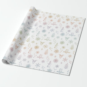 Papel de embrulho Coisas de Inverno - Sorvete de A