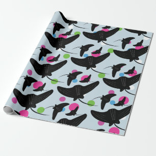 Papel de embrulho colorido Party Stingray