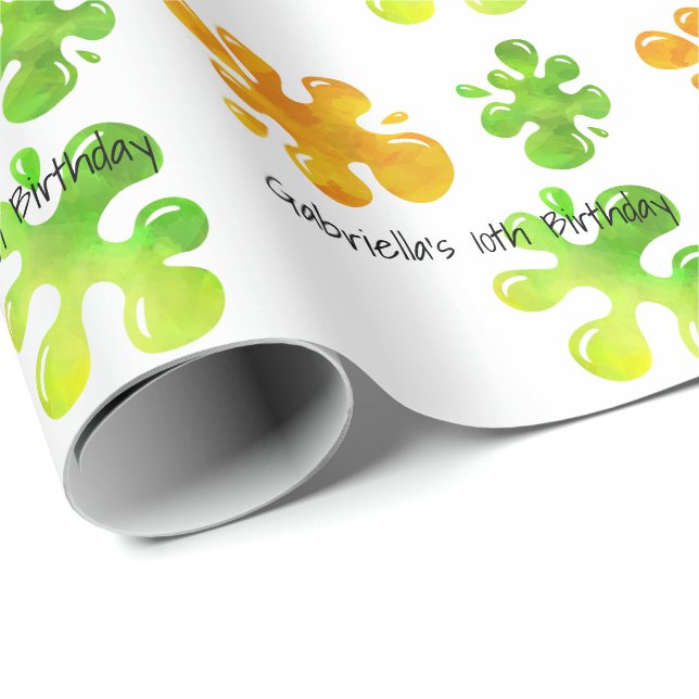 Papel de embrulho colorido personalizado do (Ponta do rolo)