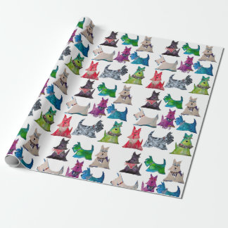 Papel de embrulho Colorido Scottie