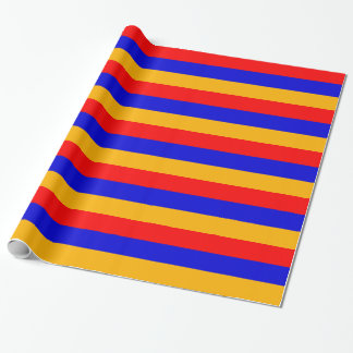 Papel de embrulho com bandeira da Armênia