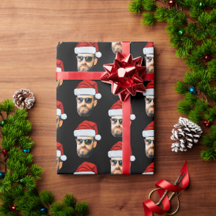 Papel de embrulho com chapéu de Papai Noel persona