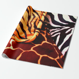 Papel de embrulho com estampa de animal