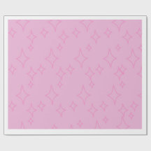 Papel de embrulho com estrelas cintilantes rosa