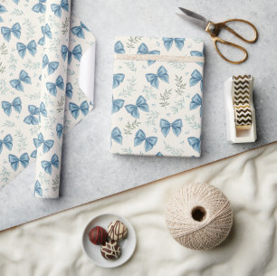 Papel de embrulho com fitas vintage em toile franc