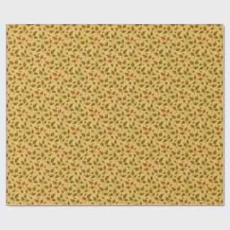 Papel de embrulho com folhas de outono