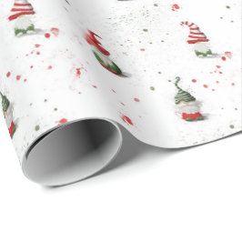 Papel de embrulho com gnomos