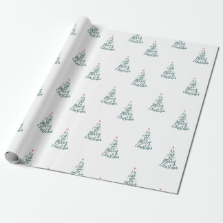 Papel de embrulho com Letra Manual de Natal
