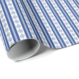 Papel de embrulho com listras de palmeira impressa