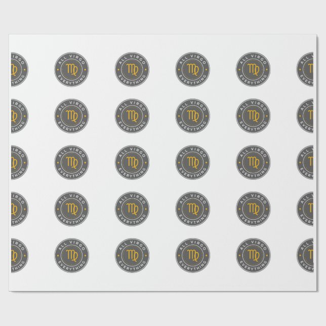 Papel de embrulho com padrão de assinatura All Vir (Aberto)