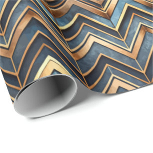 Papel de embrulho com padrão de azulejos Art Deco