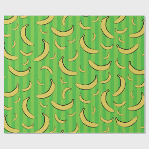 Papel de embrulho com padrão de banana