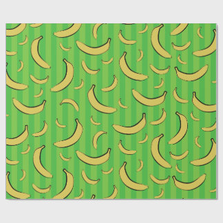 Papel de embrulho com padrão de banana