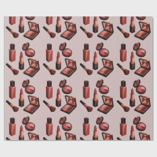 Papel de embrulho com padrão de batom chique