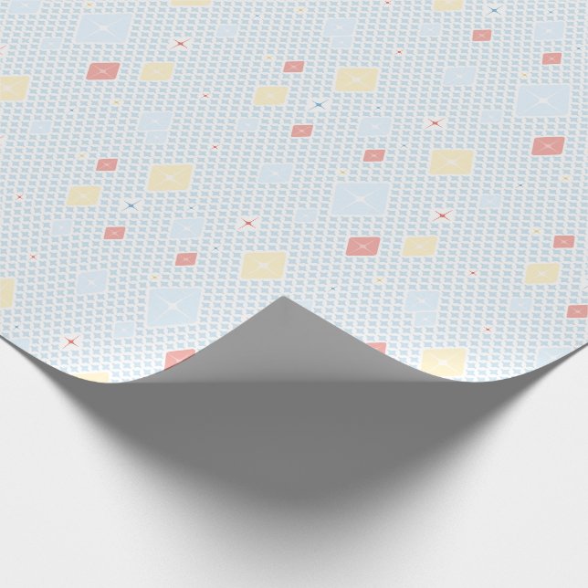 Papel de embrulho com padrão de estrela de cristal (Ponta)