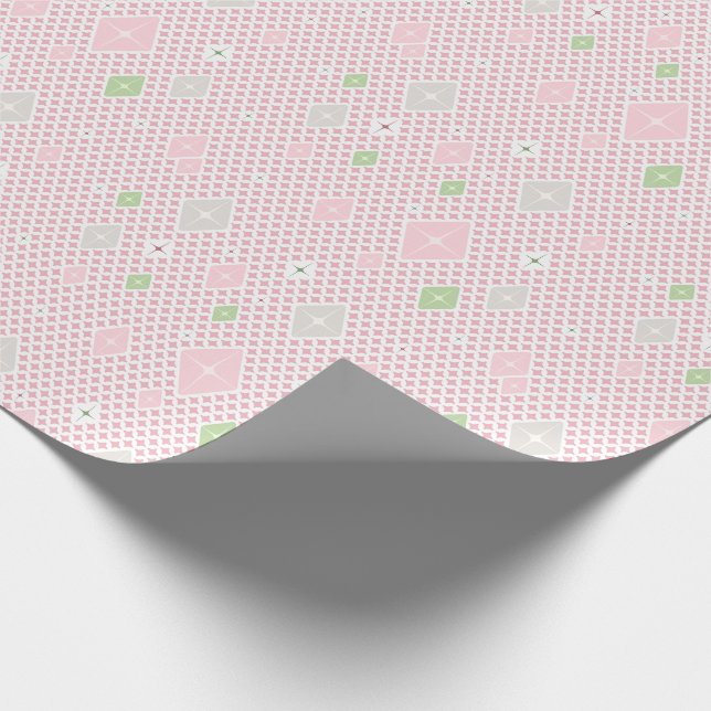 Papel de embrulho com padrão de estrela de cristal (Ponta)