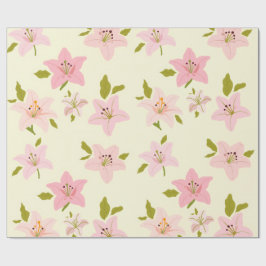 Papel de embrulho com padrão de jardim floral colo