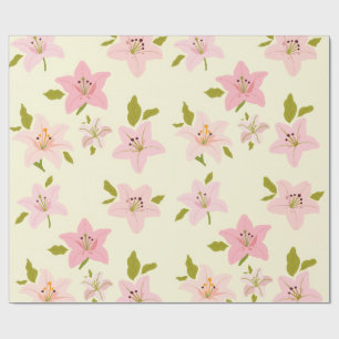 Papel de embrulho com padrão de jardim floral colo