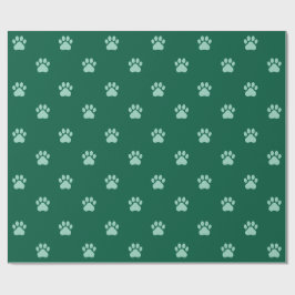 Papel de embrulho com padrão de pegada fofa
